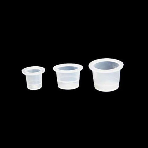 Image of One Tattoo World Tattoo Ink Cups 300 pcs, Assorted Sizes #9 Small #13 Medium #16 Large, OTW-PC300M