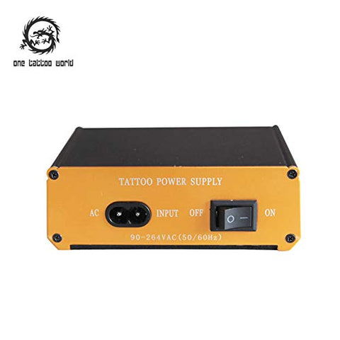 Image of 1TattooWorld Premium Quality Digital Display Tattoo Power Supply Gold Color, OTW-P055-1