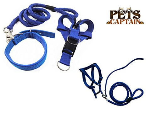 Image of PetsCaptain Pet Supplies for Dog Leash, Dog Collar, and Dog Harness Bundle, Various Size for Small to Extra Large Dogs and Cats