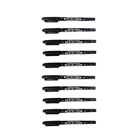 Image of One Tattoo World Tattoo & Piercing Skin Marker | Dual-tip Pen Marking Scribe in Black | 10pcs