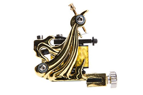 Image of 1TattooWorld Premium Copper Wire Coils Tattoo Machine Liner & Shader, Gold, OTW-M036-1