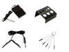 1TattooWorld Clip Cord and Square Foot Pedal Combo with Ink Cup Holder and 5pcs/set Tattoo Tube Cleaning Brushes, OTW-CLPD-B4