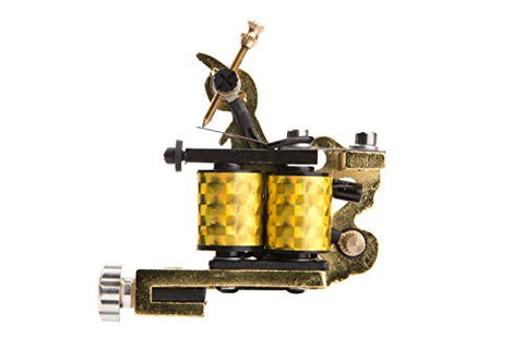 Image of 1TattooWorld Premium Copper Wire Coils Tattoo Machine Liner & Shader, Gold, OTW-M036-1