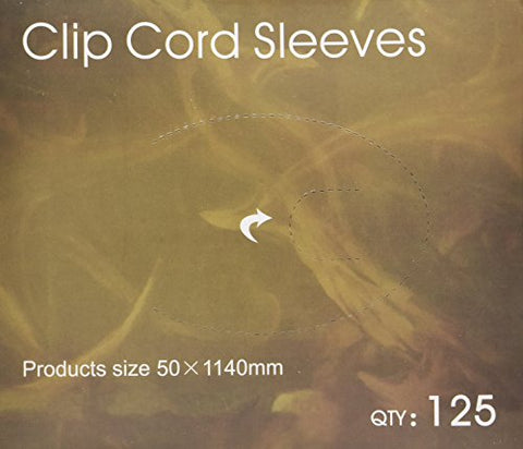 Image of 125 Tattoo Clip Cord Disposable Individual Cover Bags Clean Barrier Supply 2" x 45"