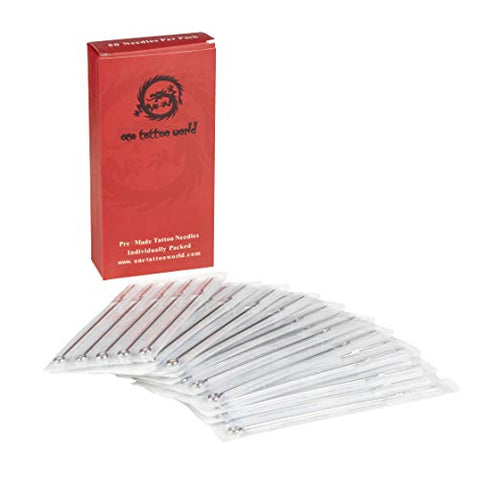 Image of One Tattoo World 50-pcs Sterilized Tattoo Needles | 3RL Round Liner, OTW-50-3RL