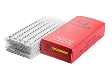 100pcs 7M1 Disposable Sterile Tattoo Needles 7 Mag Magnum Supply Set