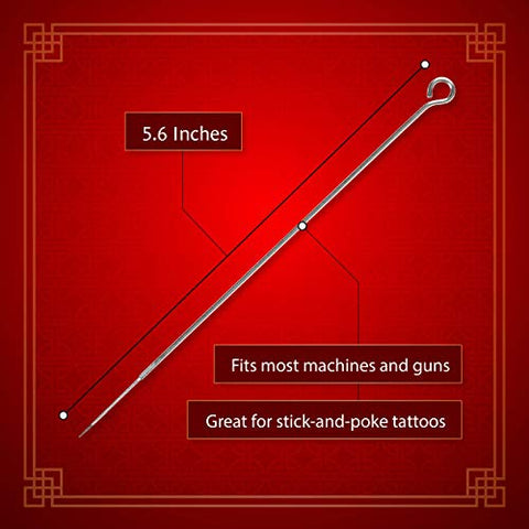 Image of One Tattoo World 100 Pack of Assorted Tattoo Needles | 10 of Each: 3RL, 5RL, 7RL, 9RL, 3RS, 5RS, 7RS, 9RS, 5MS, 7MS