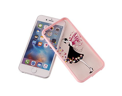 Image of BiCoreTech Crystal Rhinestone Soft Rubber Bumper Bling Diamond Glitter cell phone case with screen protector for IPhone7, BCT-CCF0017