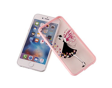 BiCoreTech Crystal Rhinestone Soft Rubber Bumper Bling Diamond Glitter cell phone case with screen protector for IPhone 6-Plus, BCT-CCF0016P