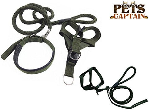 Image of PetsCaptain Pet Supplies for Dog Leash, Dog Collar, and Dog Harness Bundle, Various Size for Small to Extra Large Dogs and Cats