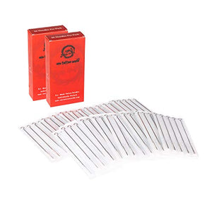 One Tattoo World 100 Pack of Assorted Tattoo Needles | 10 of Each: 3RL, 5RL, 7RL, 9RL, 3RS, 5RS, 7RS, 9RS, 5MS, 7MS