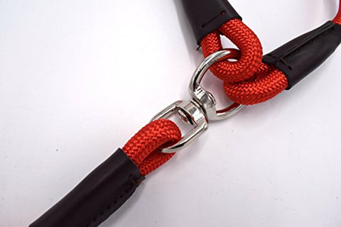 Image of PetsCaptain Double Dog Leash Built with Premium Quality & Heavy Duty Round Rope (0.5" Diameter x 48" Long) for Walking Two Dogs or Cats at The Same