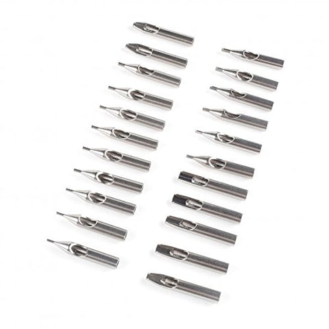 Image of AZDeal 22pcs Tattoo Tip Kit 304 Stainless Steel Tattoo Tip Kit professional gun machine Set