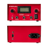 One Tattoo World Dual Digital LCD Tattoo Machine Power Supply | LCD Display | Stainless Steel Pedal & 2 Clip Cords | Red