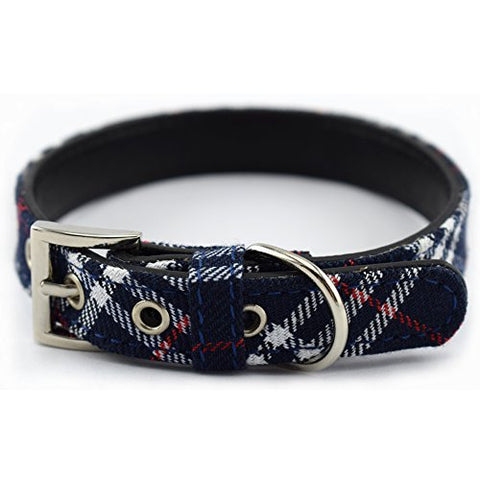 Image of PetsCaptain 4 Pieces Collar Set Stylish Designer Cotton Fabric Cute Dog Collar / Cat Collar, PSC-C5014SM4