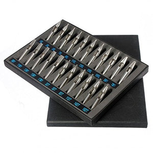 Tattoo Tip Kit 22 Pcs 304 Stainless Steel Tips Kits for Coil Tattoo Machine Rotary Gun Tip Accessories Set