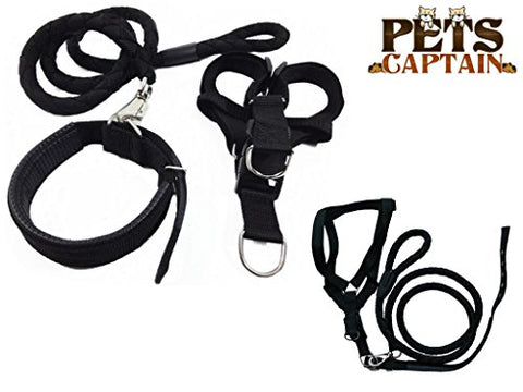 Image of PetsCaptain Pet Supplies for Dog Leash, Dog Collar, and Dog Harness Bundle, Various Size for Small to Extra Large Dogs and Cats