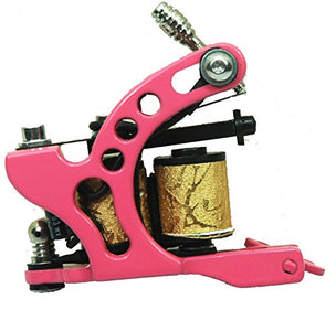 1TattooWorld Premium Copper Wire Coils Tattoo Machine Liner & Shader, Pink, OTW-M503