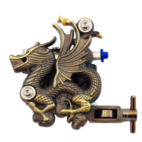 Image of 1TattooWorld Premium Handmade Copper Wire Coils Tattoo Machine Liner & Shader, Bronze, OTW-J0501