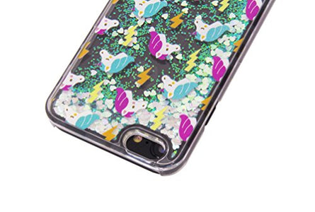 BiCoreTech Stylish and adorable Quicksand Moving Stars Bling Glitter Flowing cell phone Case with screen protector for Iphone 6-Plus, BCT-CCF0026P