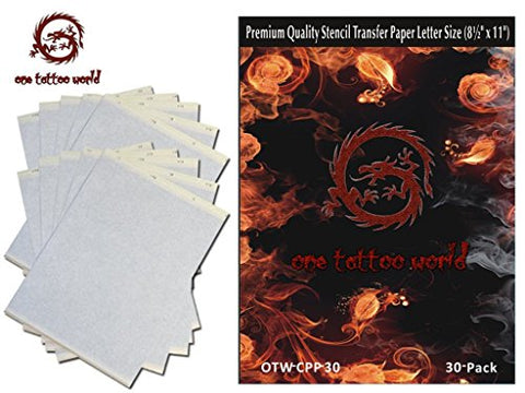 Image of 1TattooWorld Premium Quality 30 pcs Pack Tattoo Thermal Stencil Transfer Paper, OTW.CPP-30