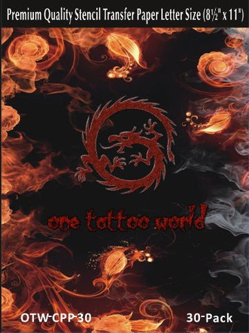 Image of 1TattooWorld Premium Quality 30 pcs Pack Tattoo Thermal Stencil Transfer Paper, OTW.CPP-30