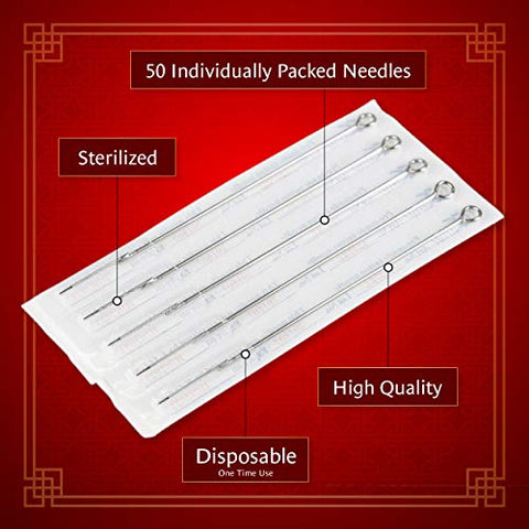 Image of One Tattoo World 50-pcs Sterilized Tattoo Needles | 3RL Round Liner | OTW-50-3RL.1