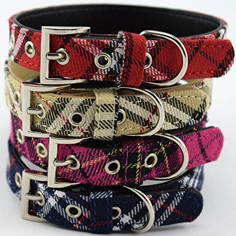 Image of PetsCaptain 4 Pieces Collar Set Stylish Designer Cotton Fabric Cute Dog Collar / Cat Collar, PSC-C5014SM4