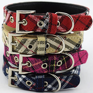 PetsCaptain 4 Pieces Collar Set Stylish Designer Cotton Fabric Cute Dog Collar / Cat Collar, PSC-C5014SM4